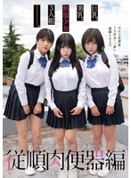 巨乳、美乳、制服少女3人組―――。 オジサンに会いに行く少女たち 従順肉便器編 あかり&あも&いくら